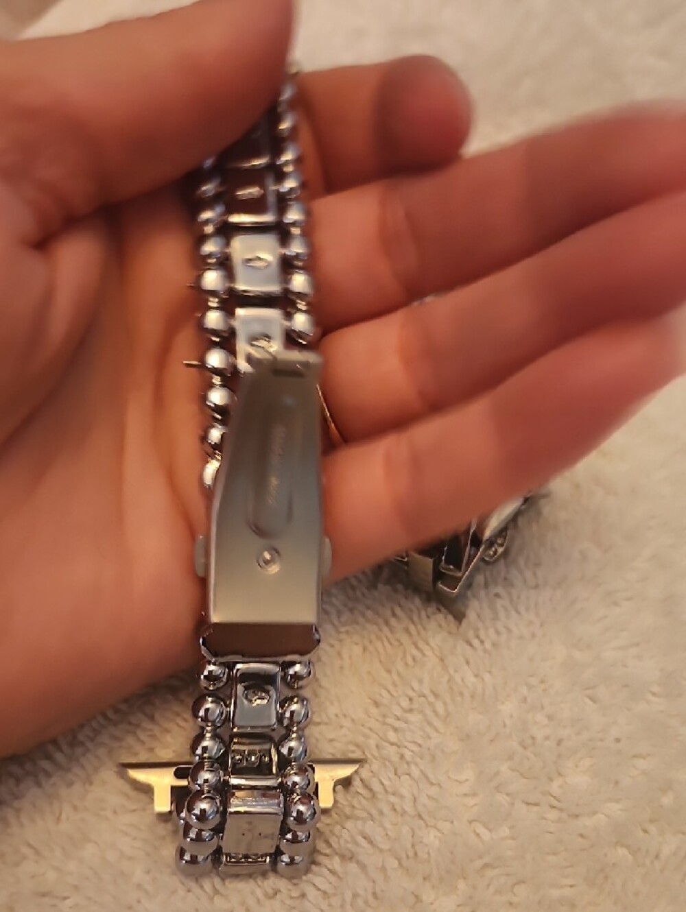 Silver Rhinestone Apple Watch Band Set - Picture 8 of 15